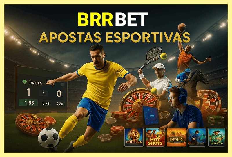 Apostas esportivas no cassino online BRRBET