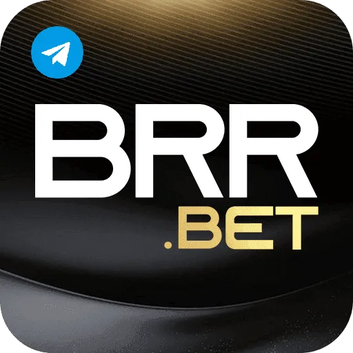 Imagem promovendo o canal oficial da brrbet no Telegram